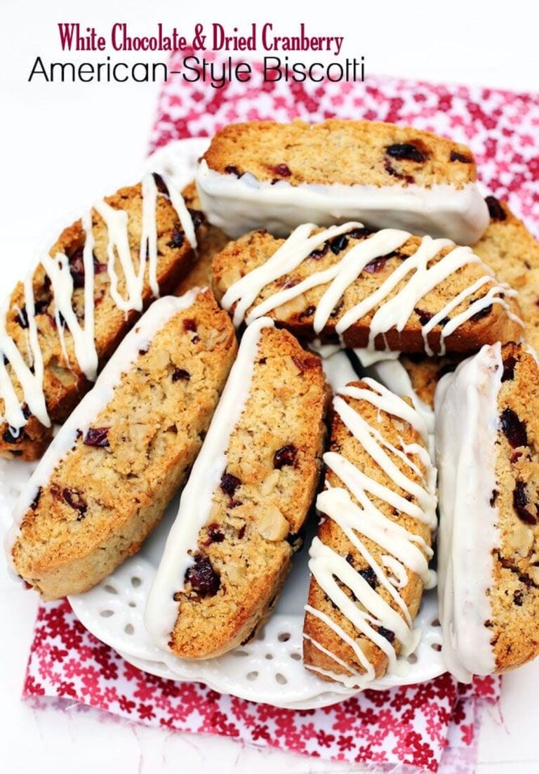 Decadent White Chocolate Cranberry Biscotti Recipe