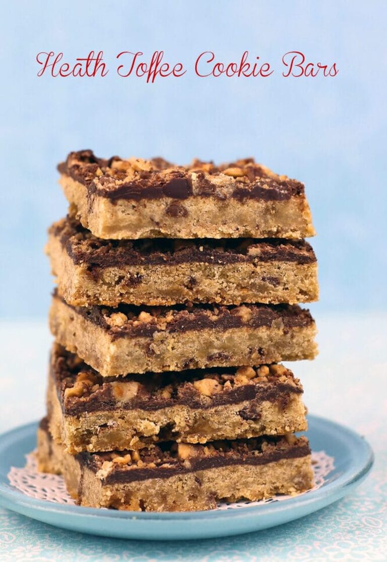 Irresistible Heath Toffee Cookie Bars Recipe