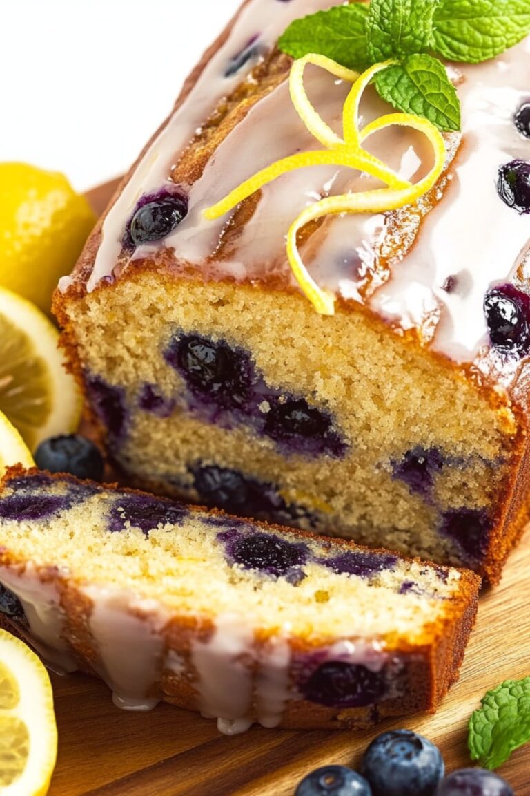 Moist Keto Almond Flour Blueberry Bread Recipe