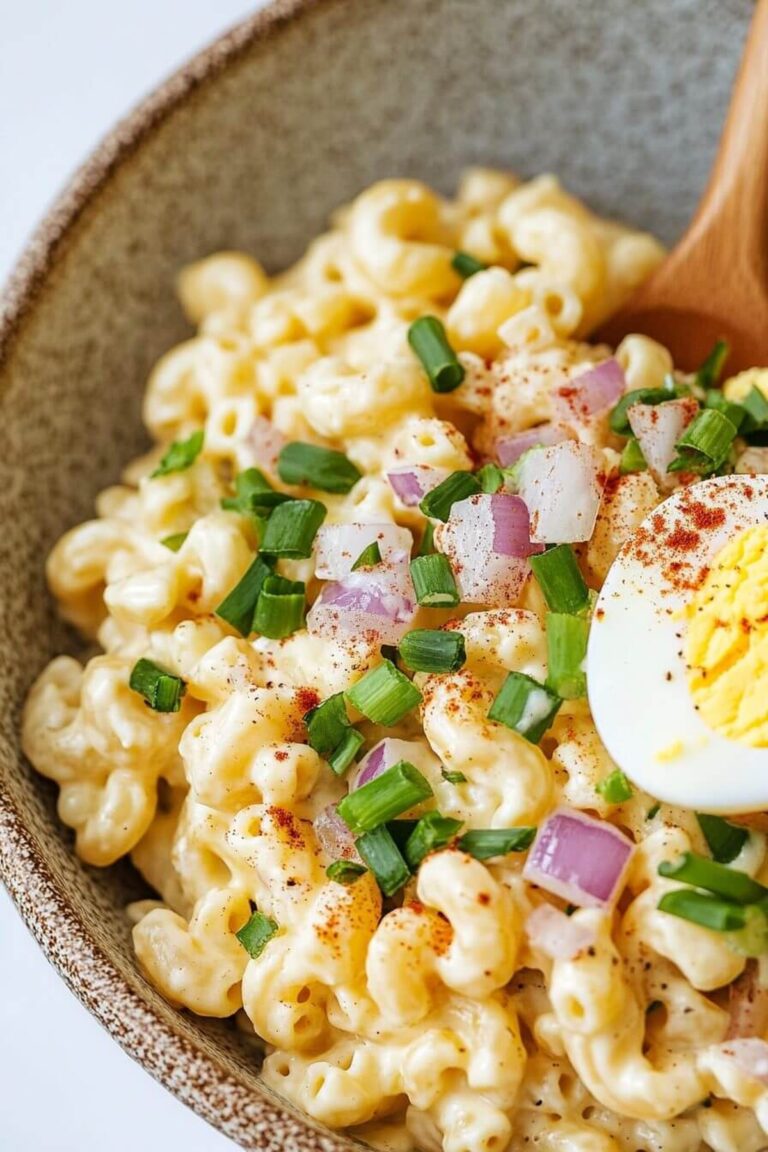 Creamy Deviled Egg Pasta Salad Recipe