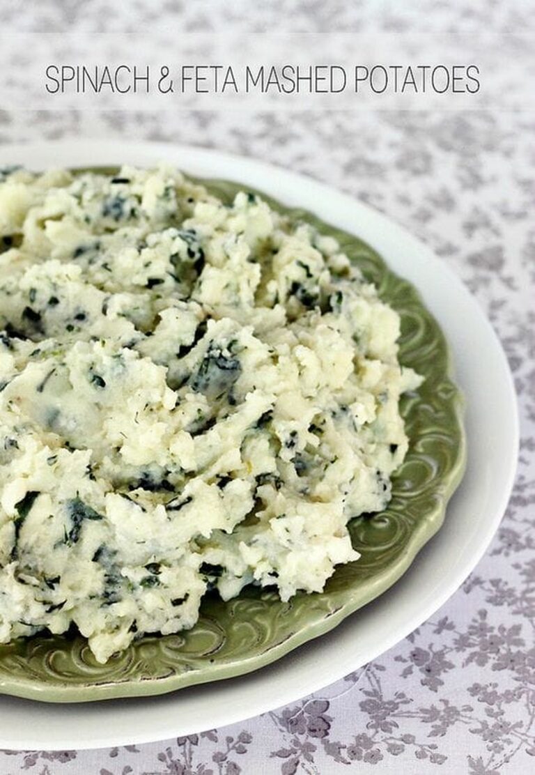 Creamy Spinach & Feta Mashed Potatoes Recipe