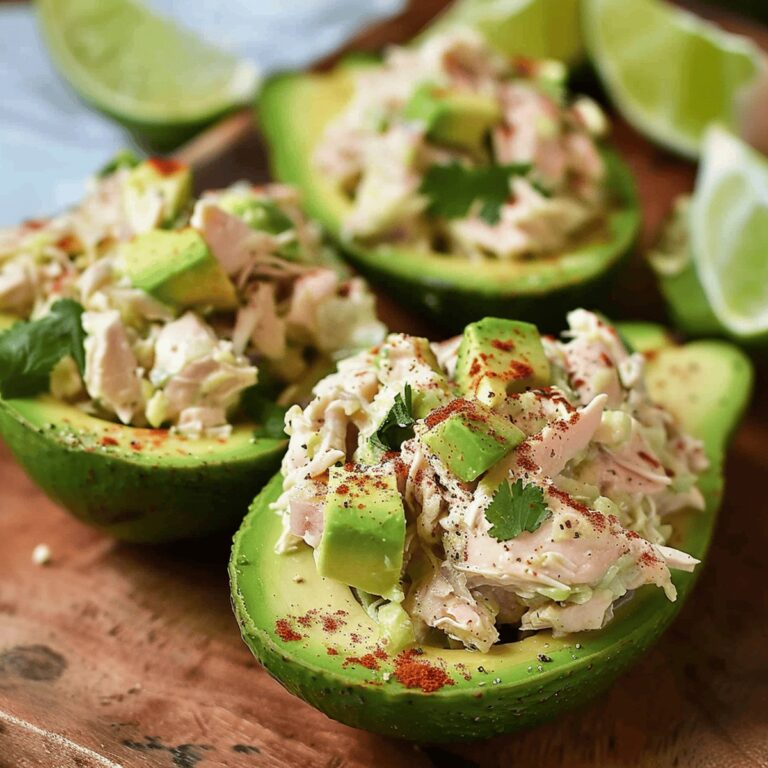 Creamy Chicken Salad Stuffed Avocado Recipe