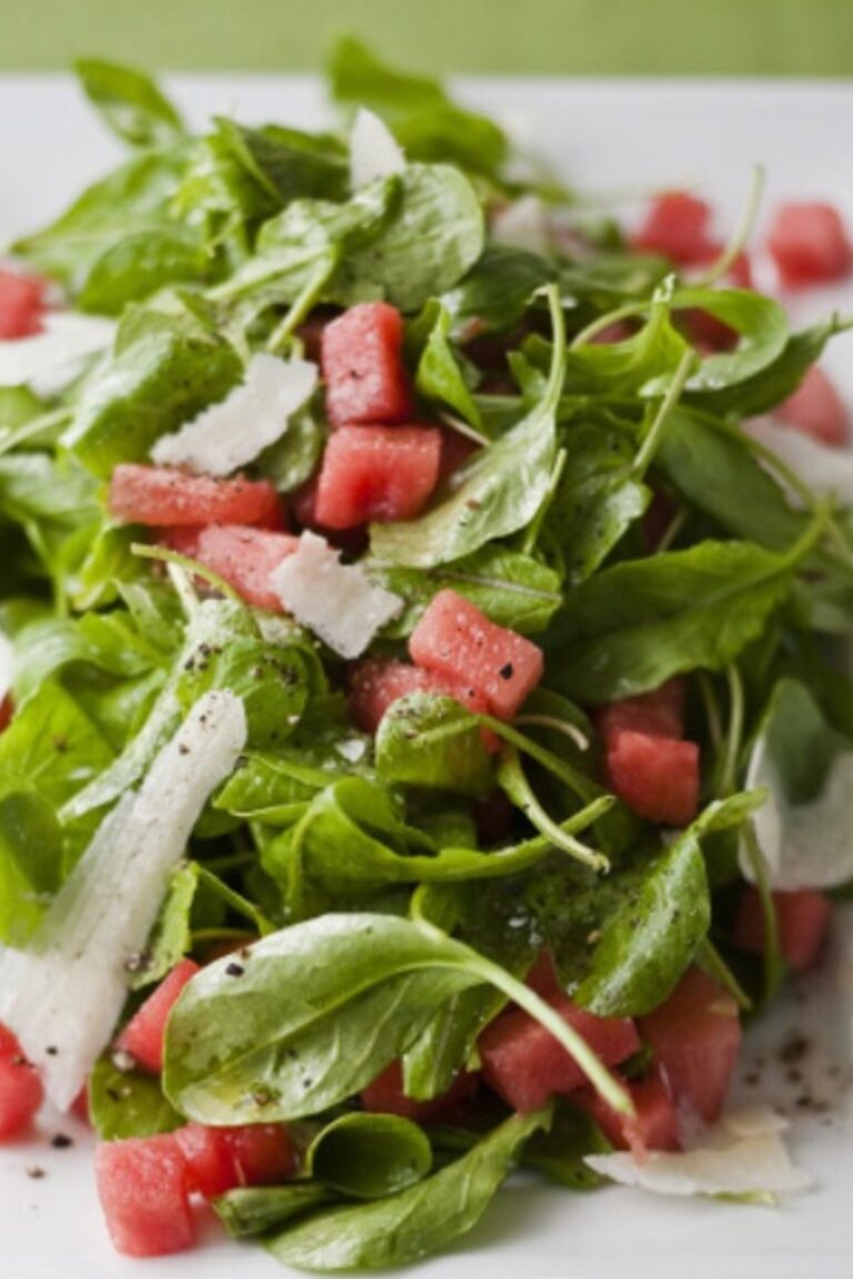 Fresh Watermelon Arugula Salad Inspired by Ina Garten