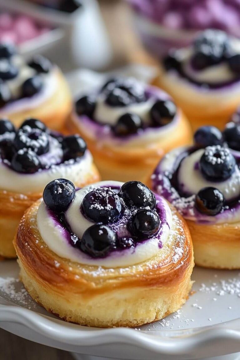 Delectable Blueberry Cheesecake Rolls Recipe