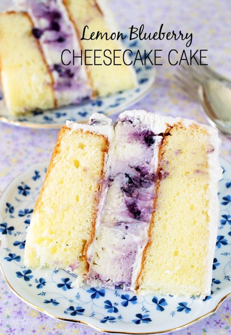 Irresistible Lemon-Blueberry Cheesecake Cake Recipe