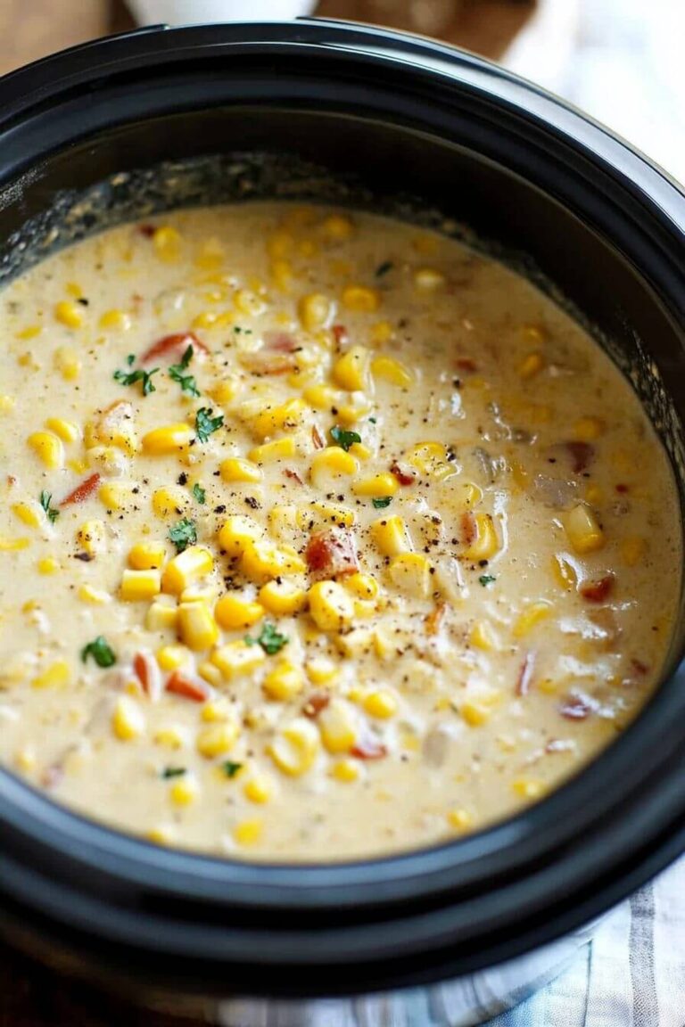 Creamy Slow Cooker Corn Chowder Recipe