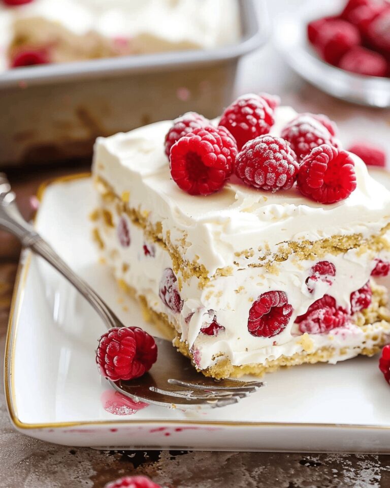 Creamy Lemon Raspberry Icebox Cake Recipe