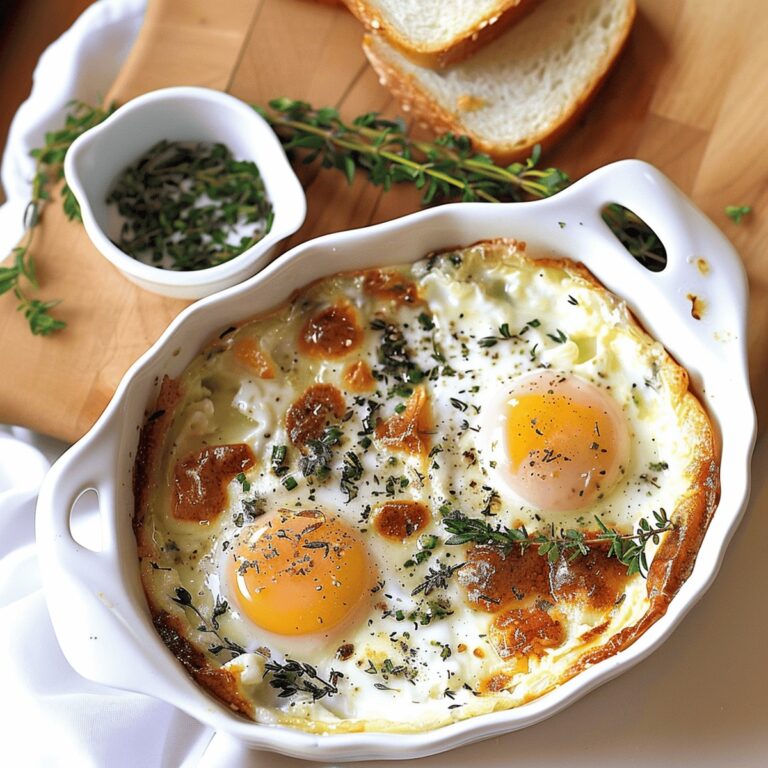 Heavenly Herbed Baked Eggs Recipe