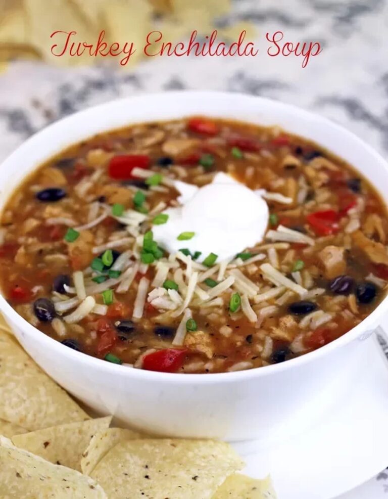 Creamy Turkey Enchilada Soup Recipe