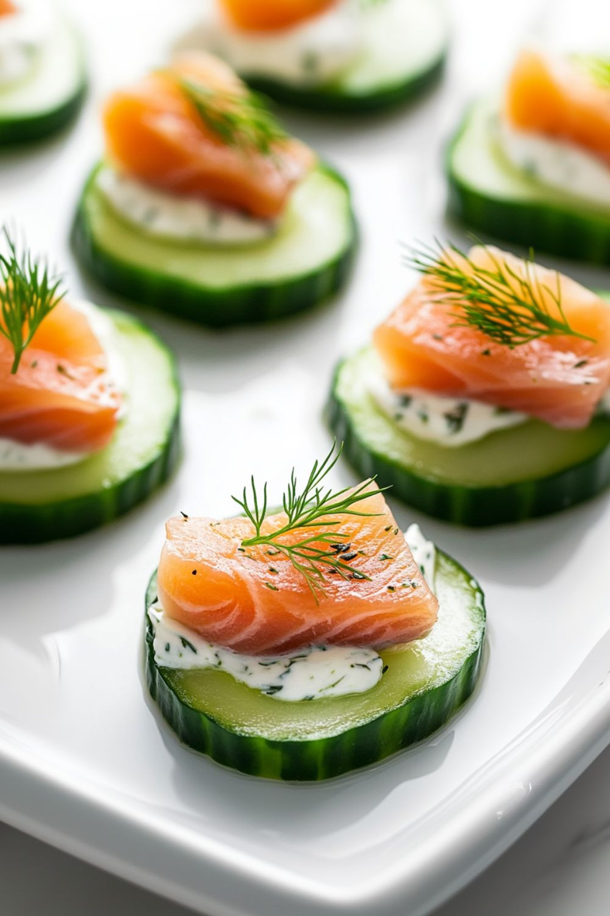 Crispy Keto Smoked Salmon Cucumber Bites Recipe