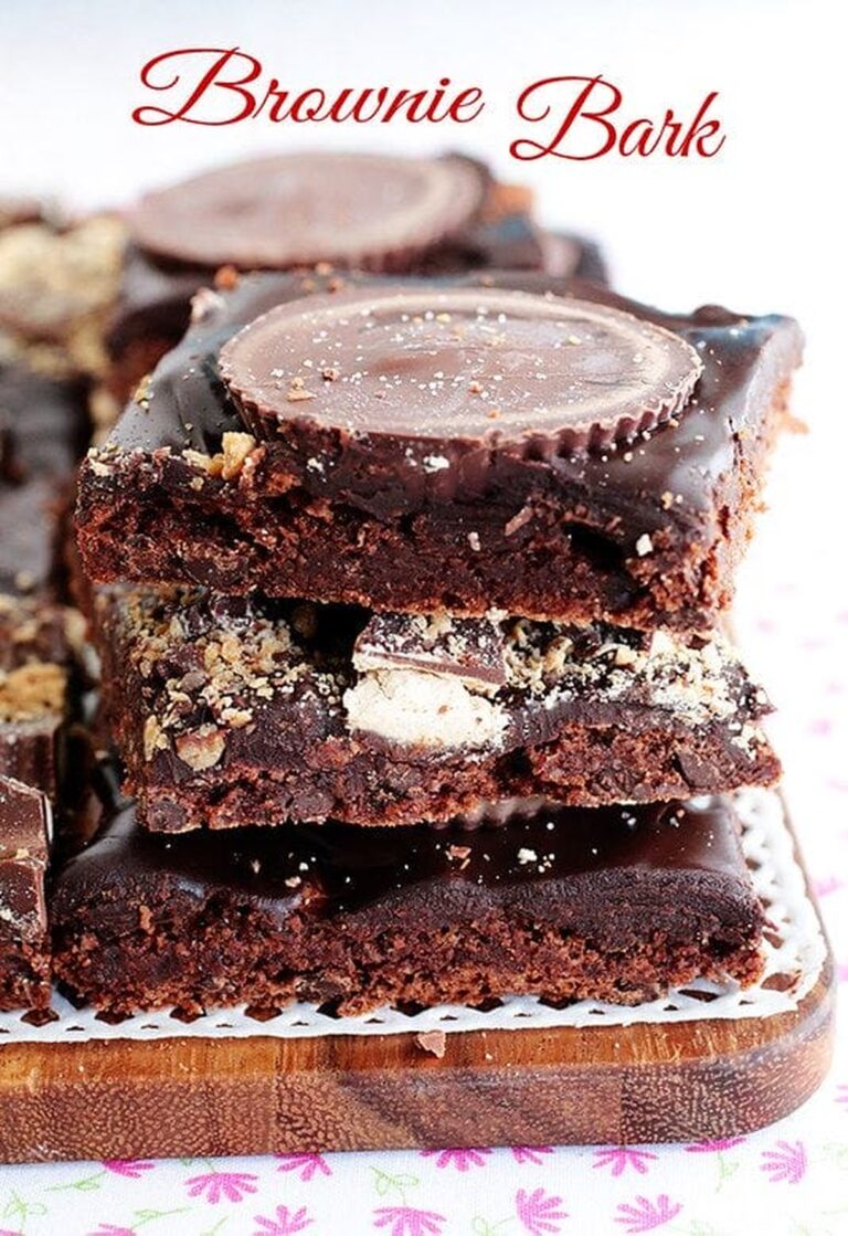 Decadent Peanut Butter Cup Brownie Bark Recipe