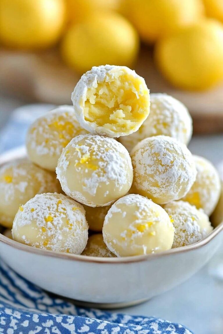 Decadent White Chocolate Lemon Truffles Recipe