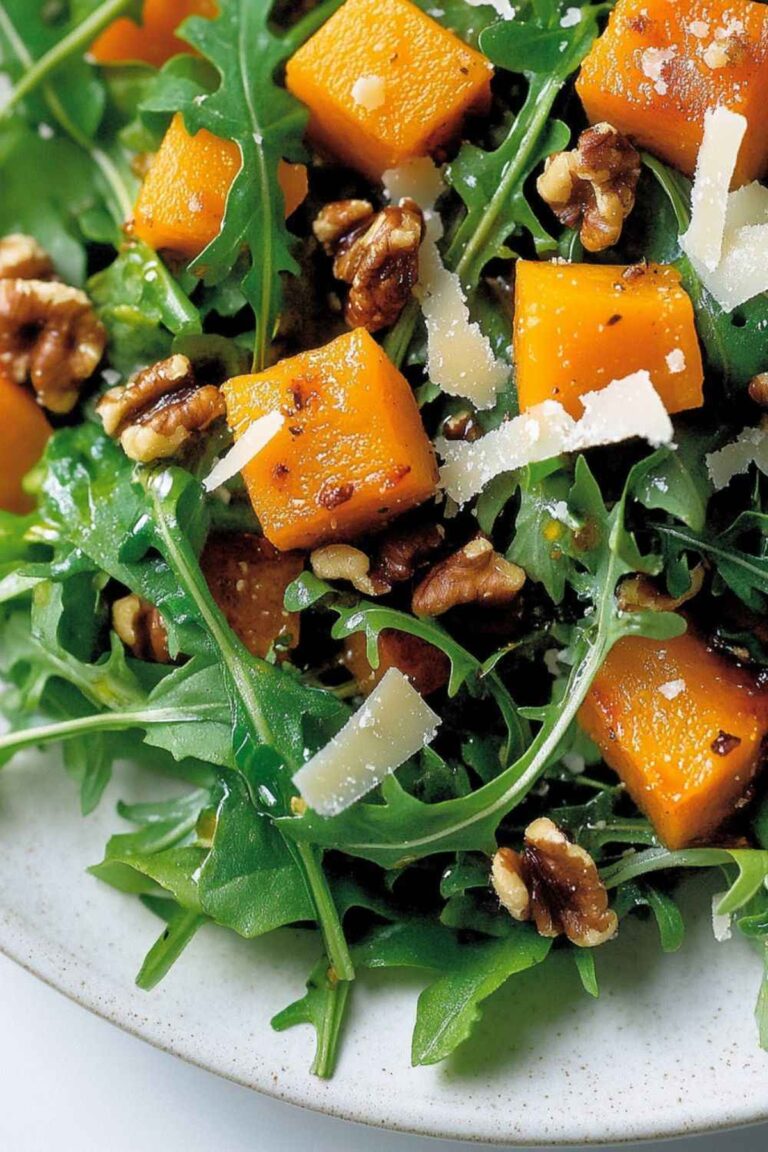 Barefoot Contessa Roasted Butternut Squash Salad with Warm Cider Vinaigrette Recipe