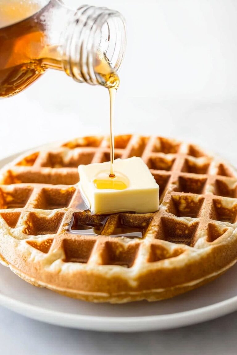 Fluffy Keto Flourless Waffles Recipe