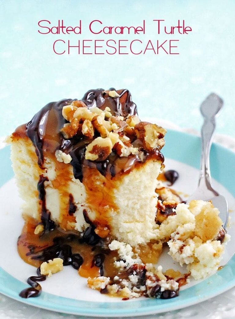 Decadent Salted Caramel Turtle Cheesecake Recipe