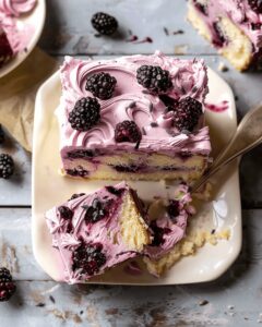 Decadent Blackberry-Lavender Sheet Cake Recipe