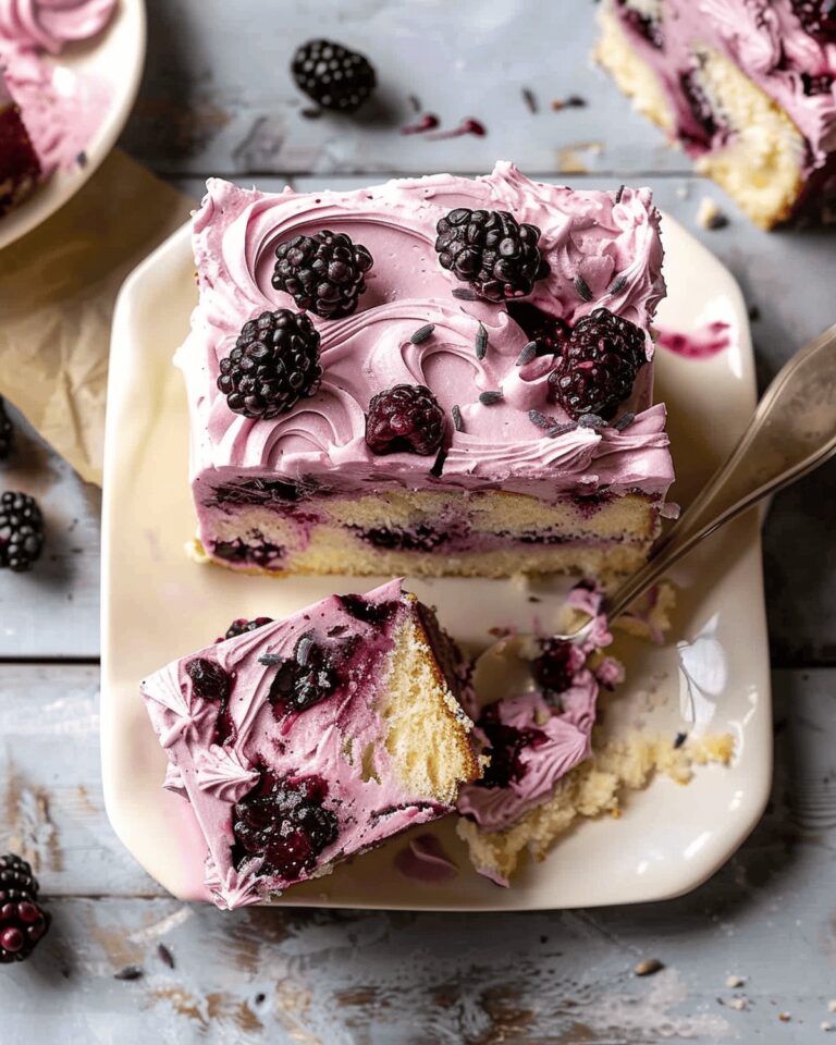 Decadent Blackberry-Lavender Sheet Cake Recipe