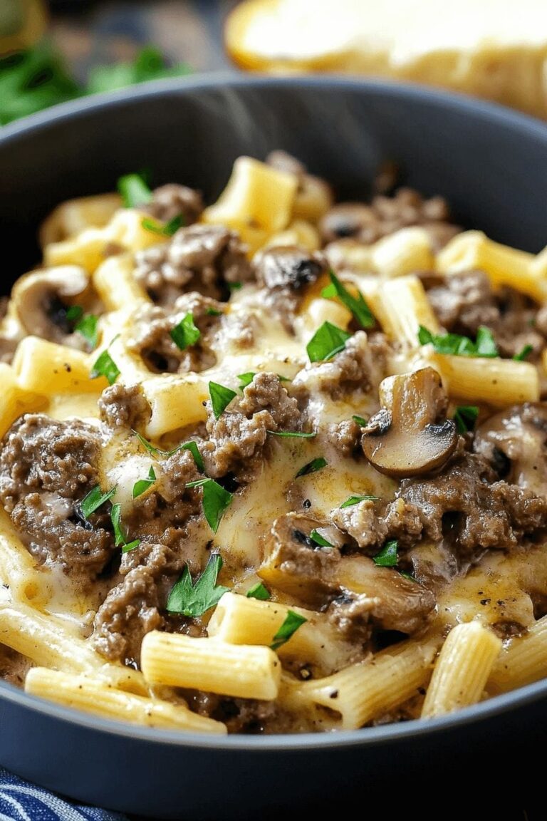 Creamy Philly Cheesesteak Pasta Recipe