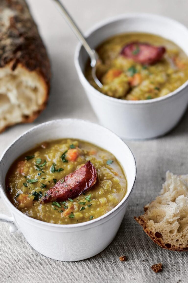 Ina Garten Split Pea Soup With Crispy Kielbasa Recipe
