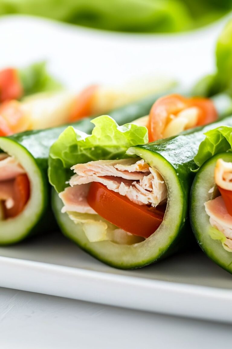 Crunchy Low Carb Keto Cucumber Subs Recipe