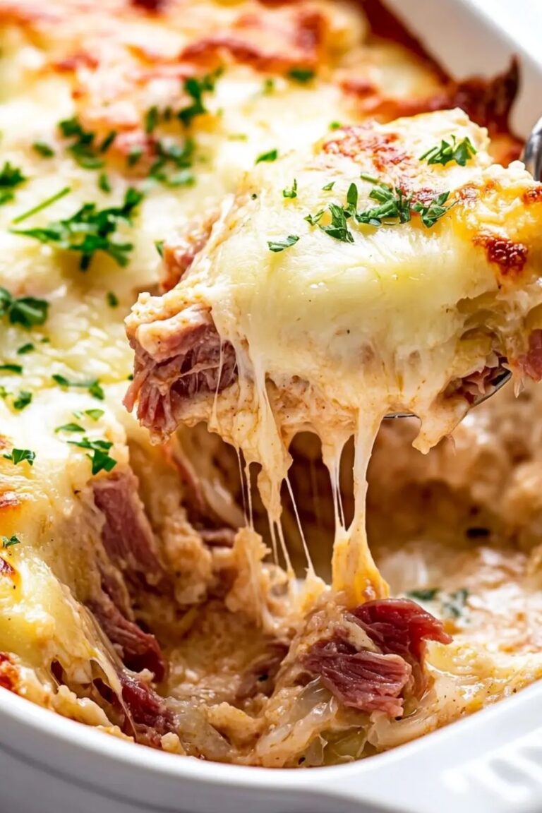 Hearty Low Carb Keto Reuben Casserole Recipe