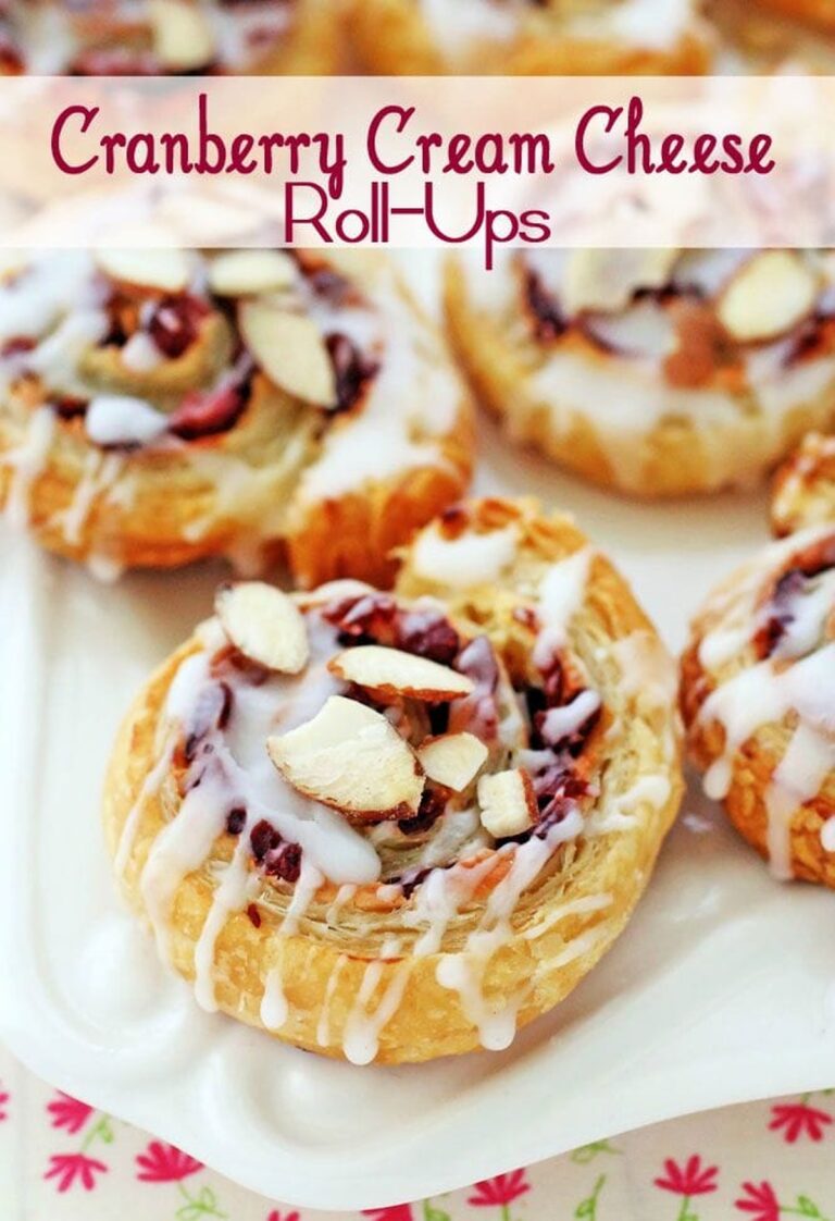 Delightful Cranberry Cream Cheese Roll Ups Recipe