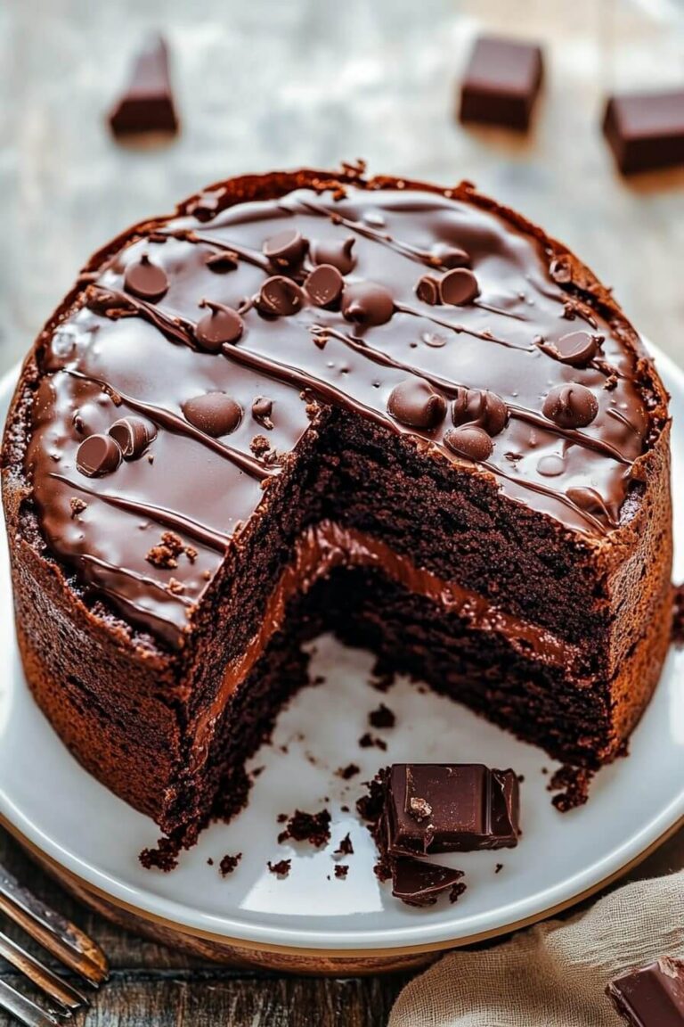 Decadent Chocolate Brownie Cake Recipe
