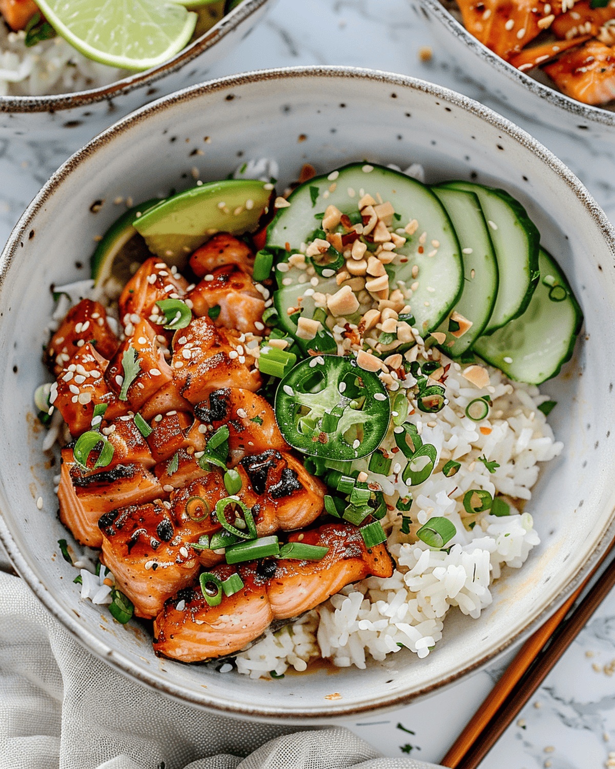 Delectable Salmon Bowls Recipe