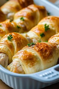 Creamy Chicken Crescent Roll-Ups Recipe