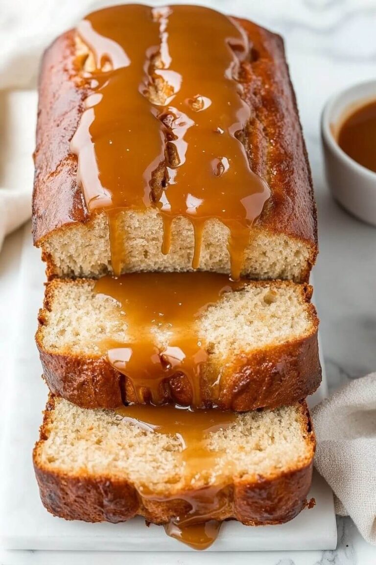 Decadent Banana Bread with Salted Caramel Recipe
