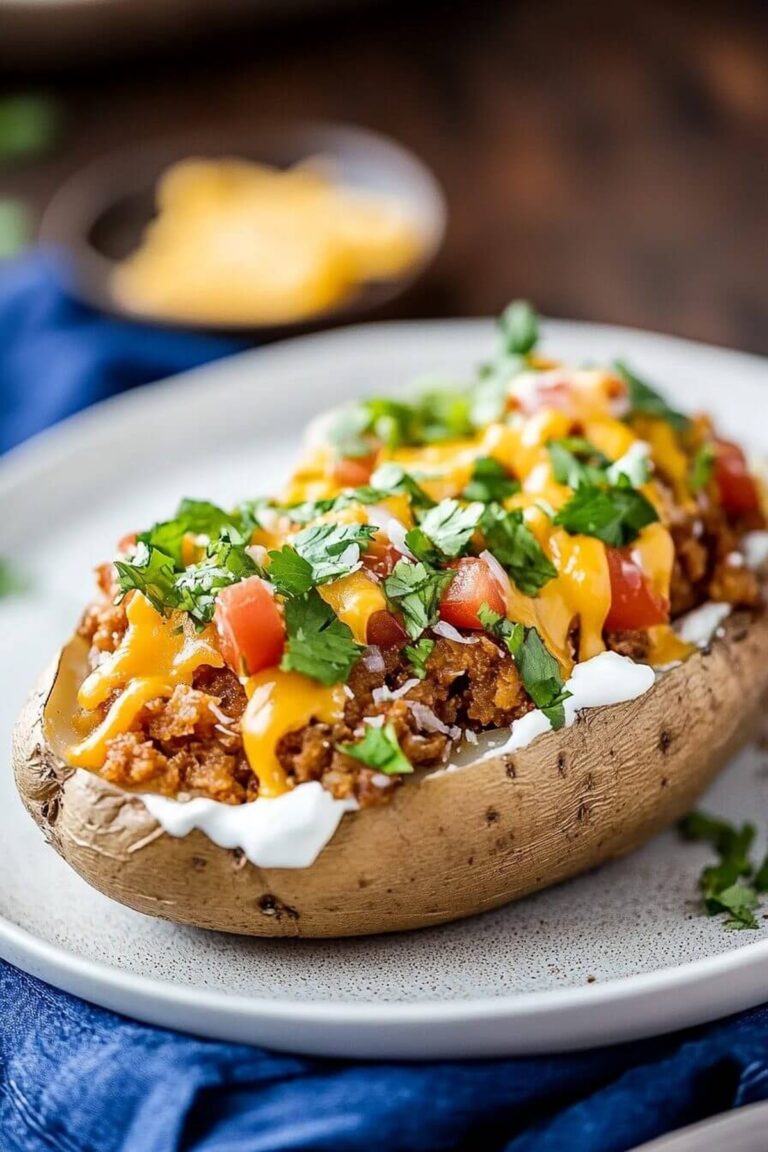 Hearty Taco Stuffed Potatoes Recipe