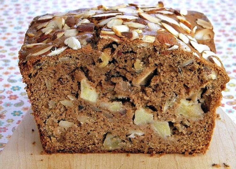 Decadent Almond Apple Bread with Luscious Rum Raisin Cream Cheese Recipe