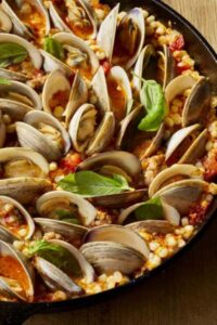 Ina Garten Summer Skillet With Clams Sausage And Corn Recipe