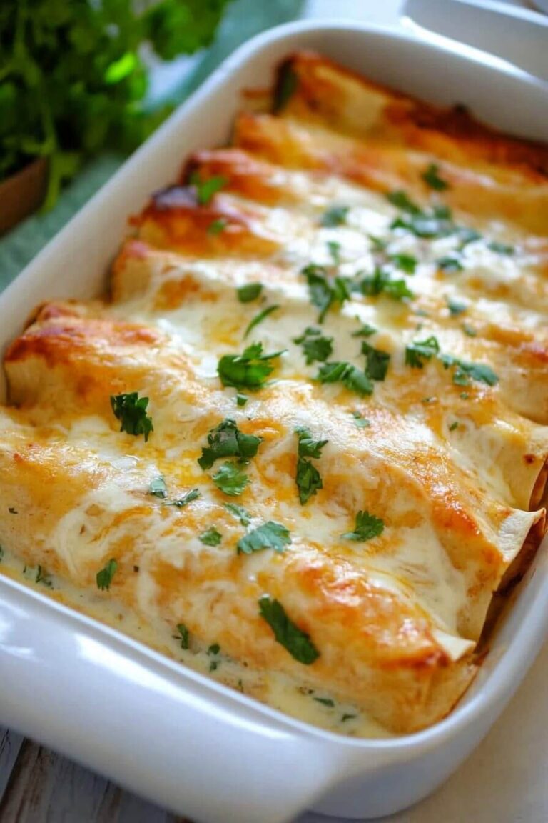 Creamy Chicken Enchiladas With Sour Cream White Sauce Recipe