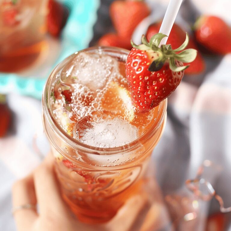 Refreshing Strawberry Sweet Tea Recipe