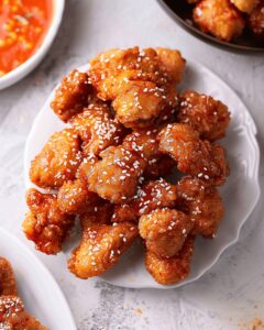 Crispy Korean Popcorn Chicken Recipe