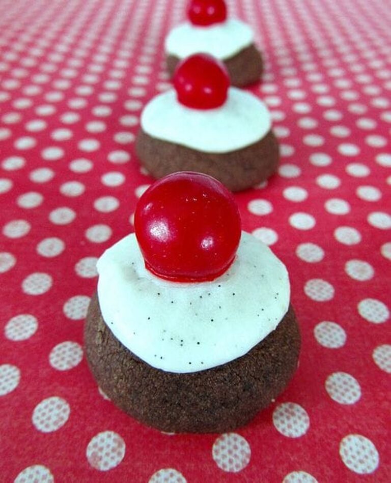 Decadent Chocolate Bon Bon Cookies A.K.A. Festive Rudolphs Red Nose Cookies Recipe
