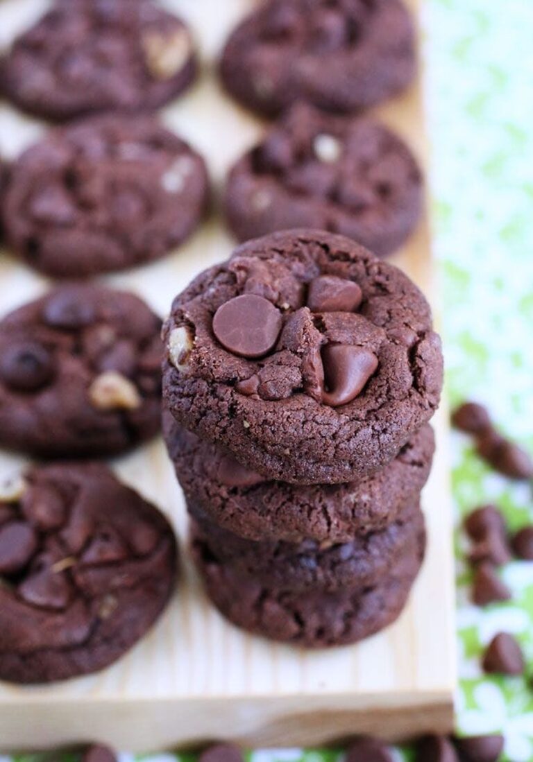 Decadent Double Chocolate Walnut Cookies Recipe