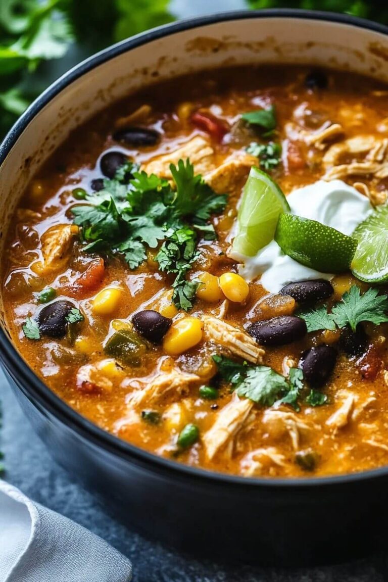 Hearty Chicken Taco Soup Recipe