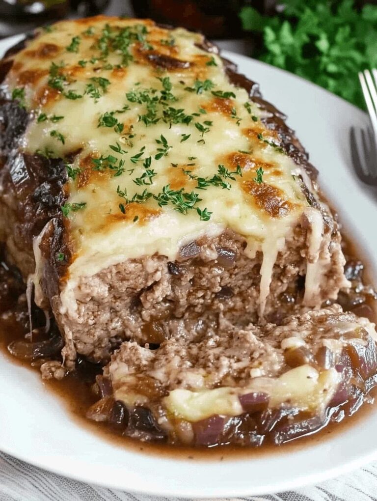Hearty French Onion Meatloaf Recipe