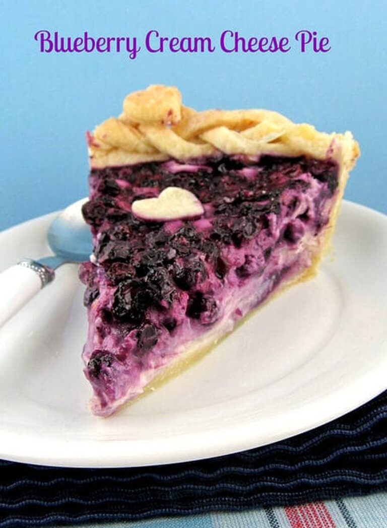 Decadent Blueberry Cream Cheese Pie Recipe