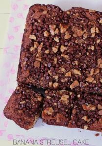 Decadent Banana Streusel Cake Recipe