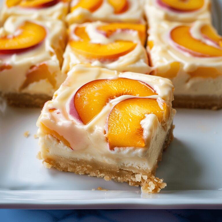 Decadent Peach and Cream Cheese Bars Recipe