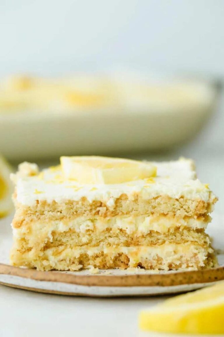 Tangy Lemon Icebox Cake Recipe