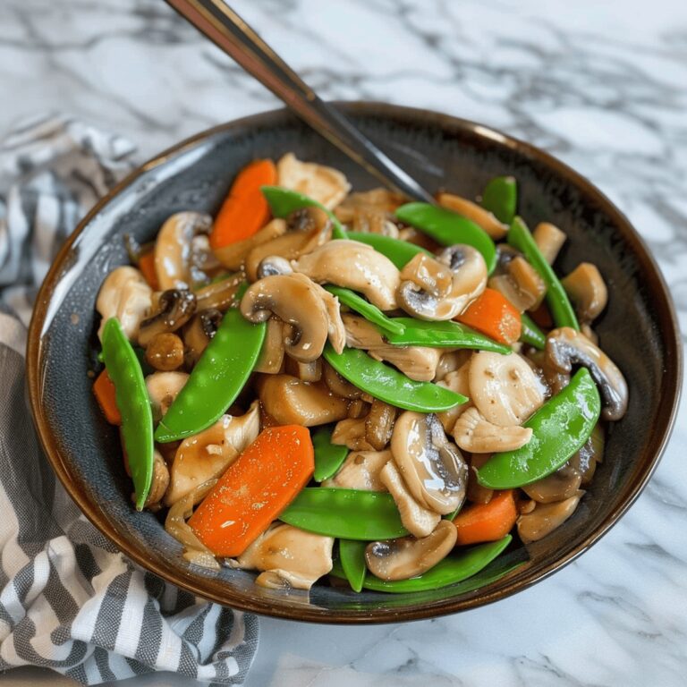 Flavorful Chicken and Mushroom Stir-Fry in Savory Sauce Recipe