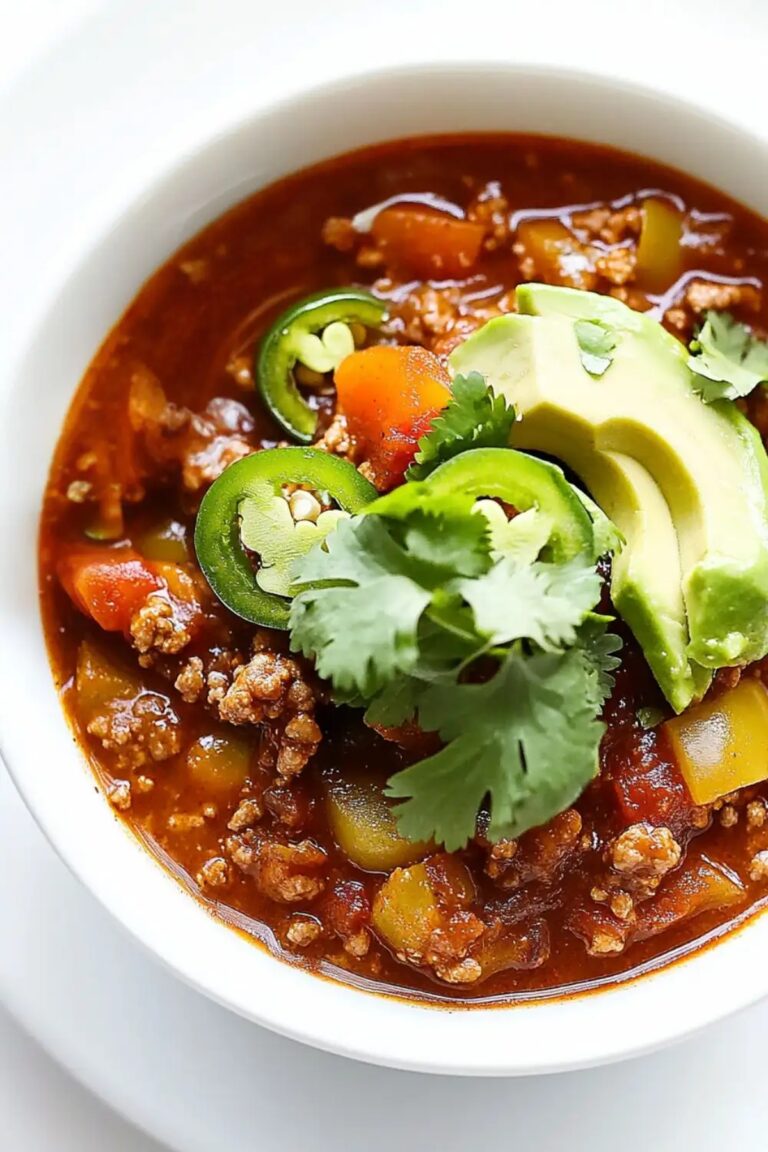 Hearty Low Carb Keto Whole30 Chili Recipe