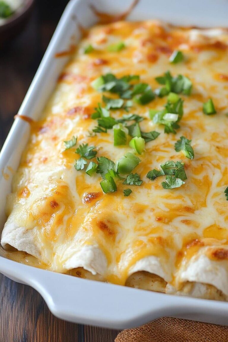 Creamy Chicken Cheese Enchiladas Recipe