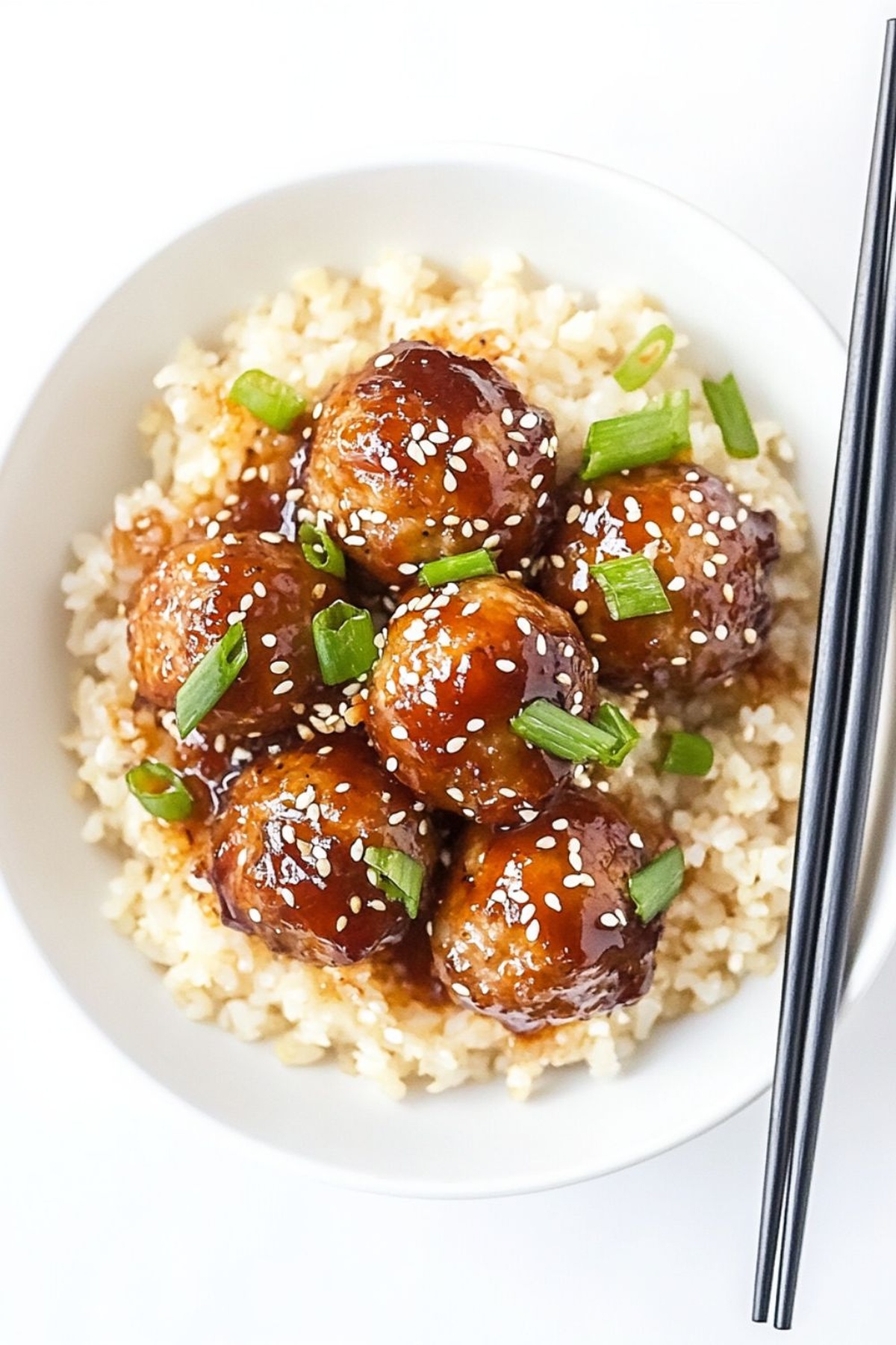 Savory Low Carb Keto Baked Asian Turkey Meatballs Recipe