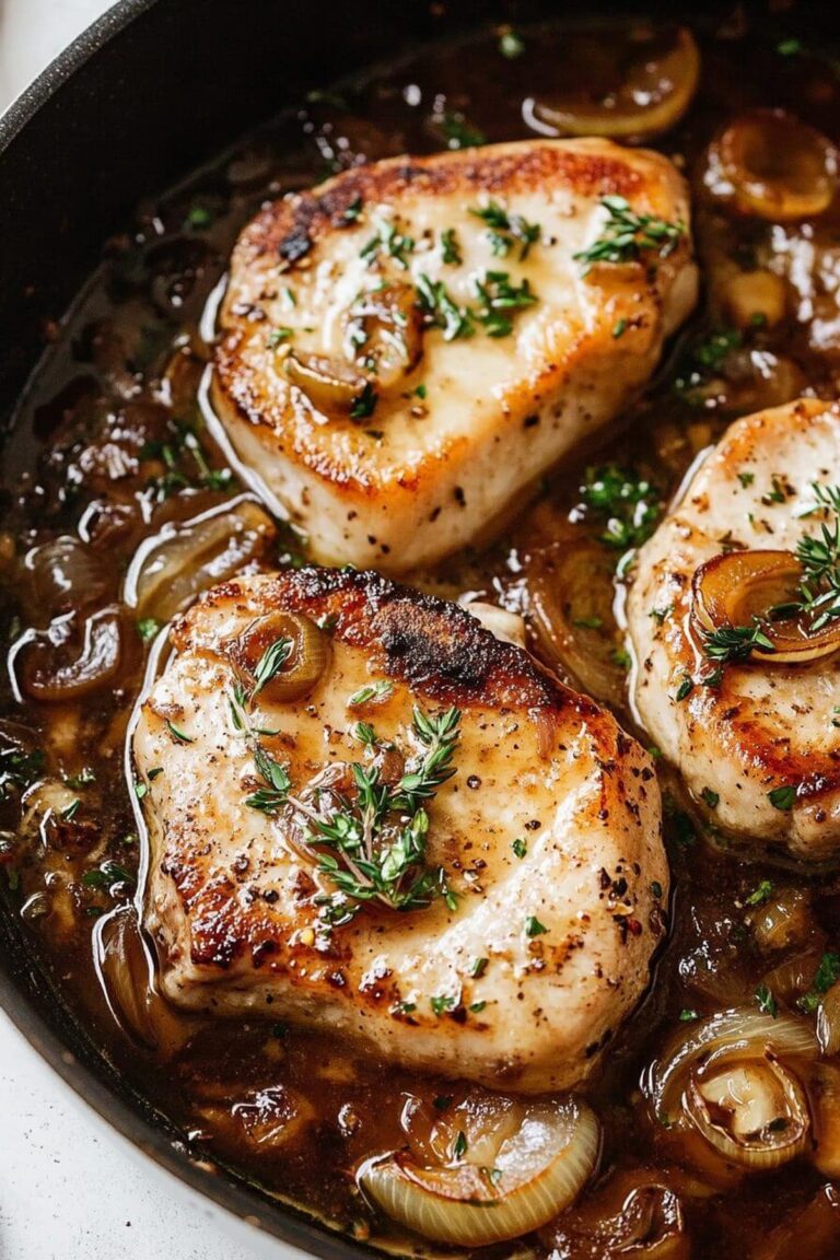 Savory French Onion Pork Chops Recipe