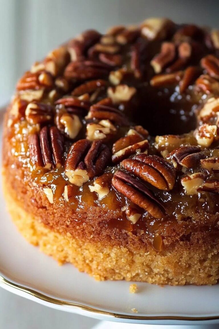 Irresistible Pecan Upside Down Cake Recipe